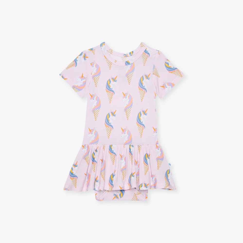Posh Peanut Swirl Dress Unicorn Ice Cream Print 18-24 months NWT